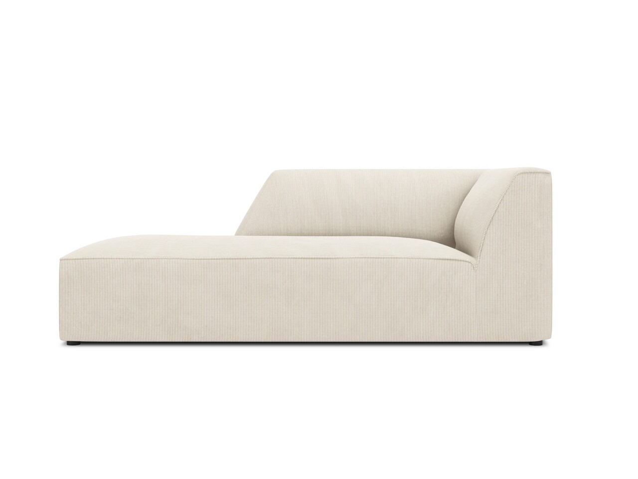 Sezlong living stanga 1 loc, Ruby, Micadoni Home, BL, 180x93x69 cm, velur, bej deschis - imagine 7